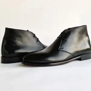 Scarpetto | Shoes | Premium Leather Black Chukka Boots Mens  display picture 2